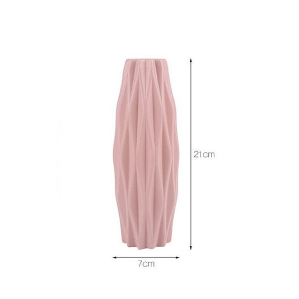 White Imitation Ceramic Vase - Image 3