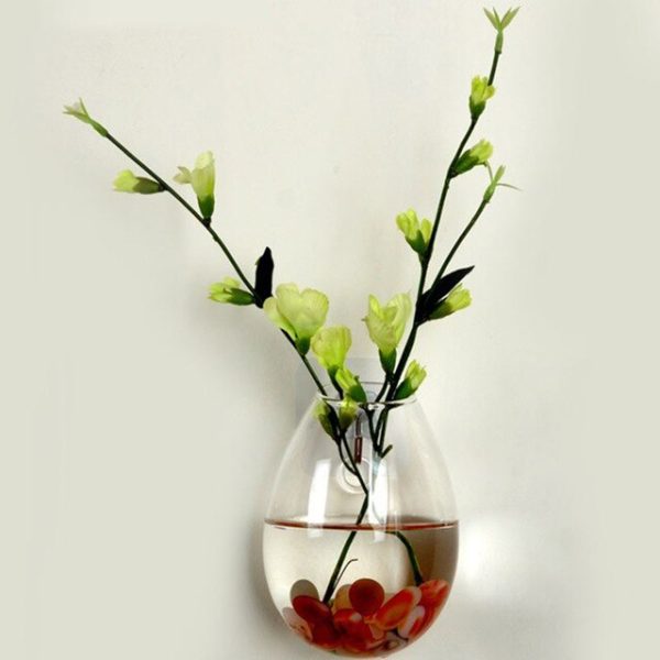 Glass Hanging Wall Vase - Image 3