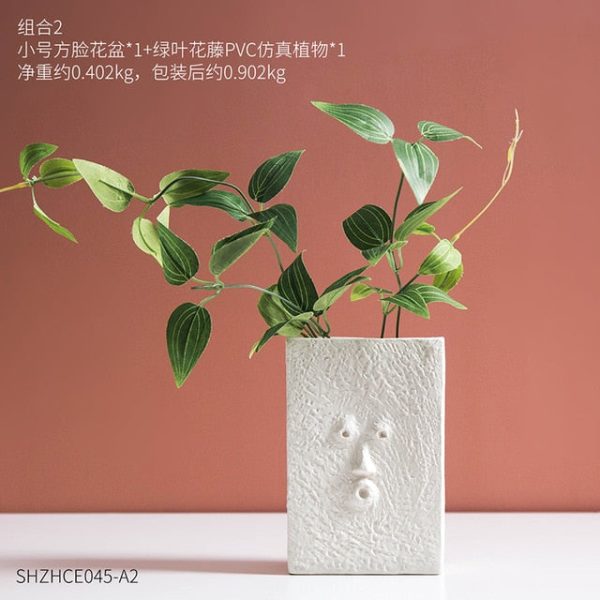 White Ceramic Vase - Image 9