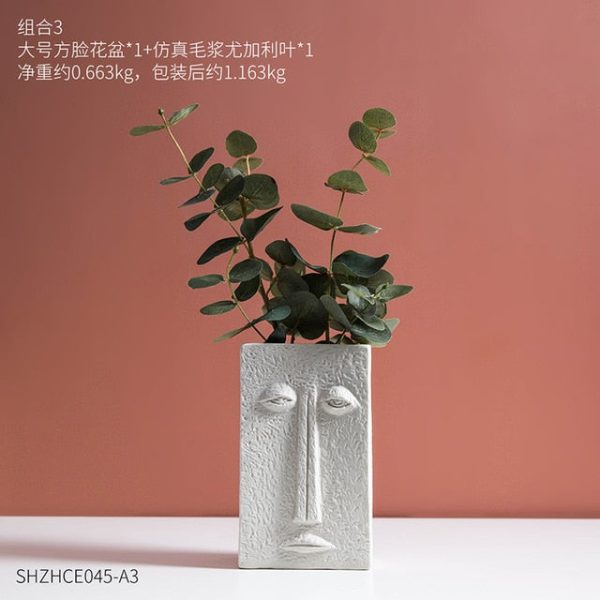 White Ceramic Vase - Image 2