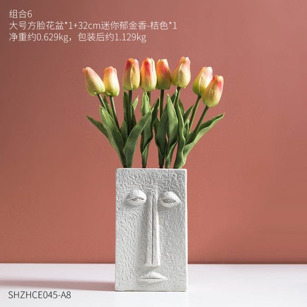 White Ceramic Vase - Image 4