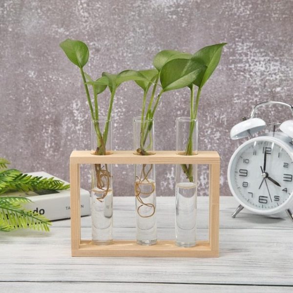 Wood Frame Glass Vase - Image 16