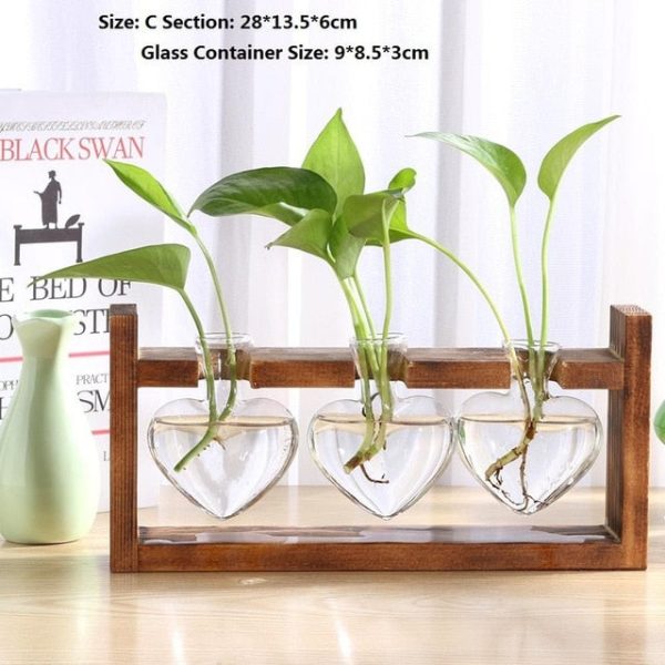Wood Frame Glass Vase - Image 21