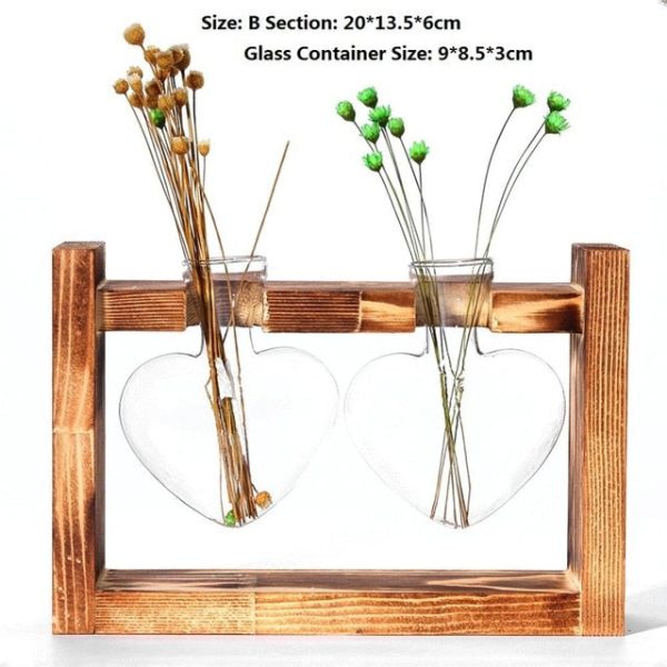 Wood Frame Glass Vase - Image 23