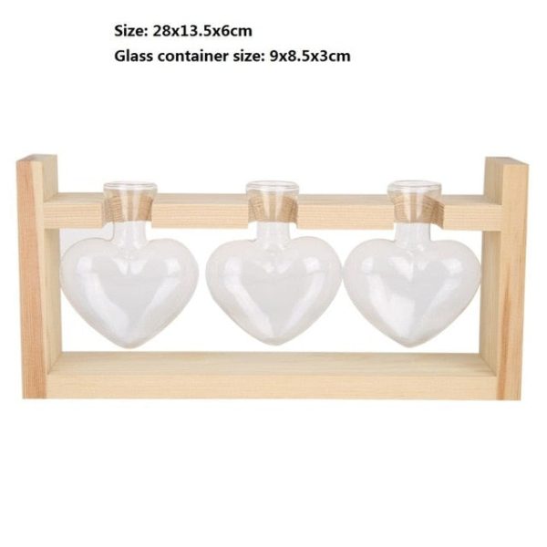 Wood Frame Glass Vase - Image 6