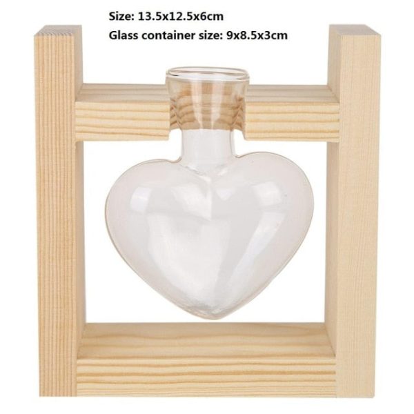 Wood Frame Glass Vase - Image 19