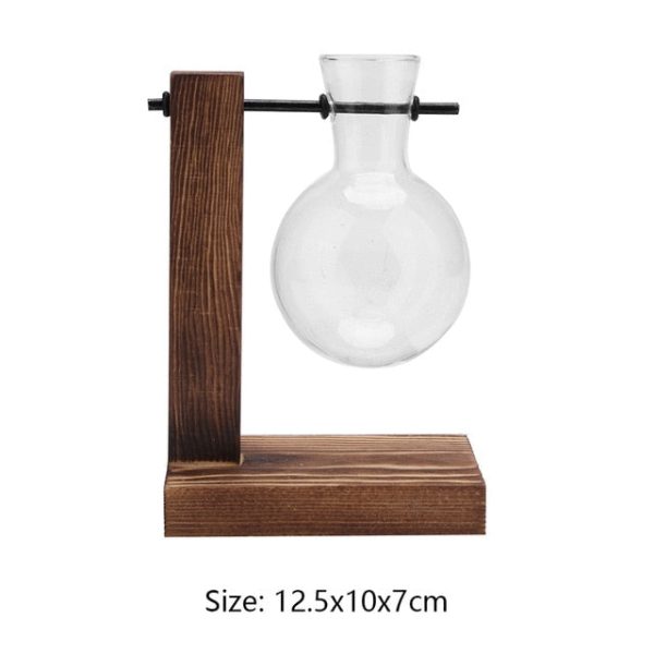 Wood Frame Glass Vase - Image 14