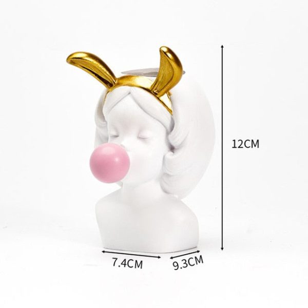White Resin Vase - Image 7