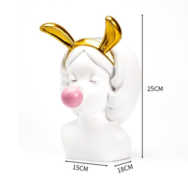 White Resin Vase - Image 4
