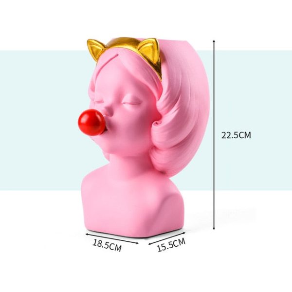 White Resin Vase - Image 6